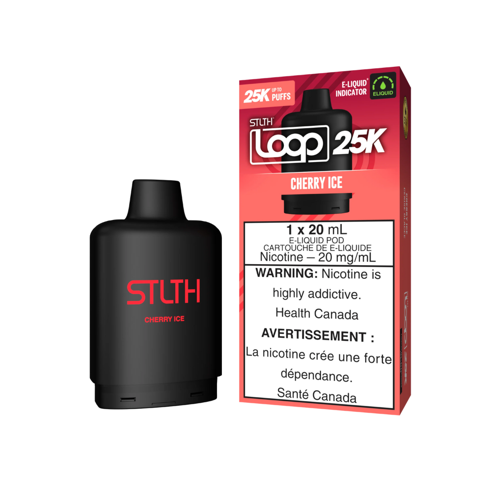STLTH 25k Loop Pre-filled Vape Pod - Cherry Ice