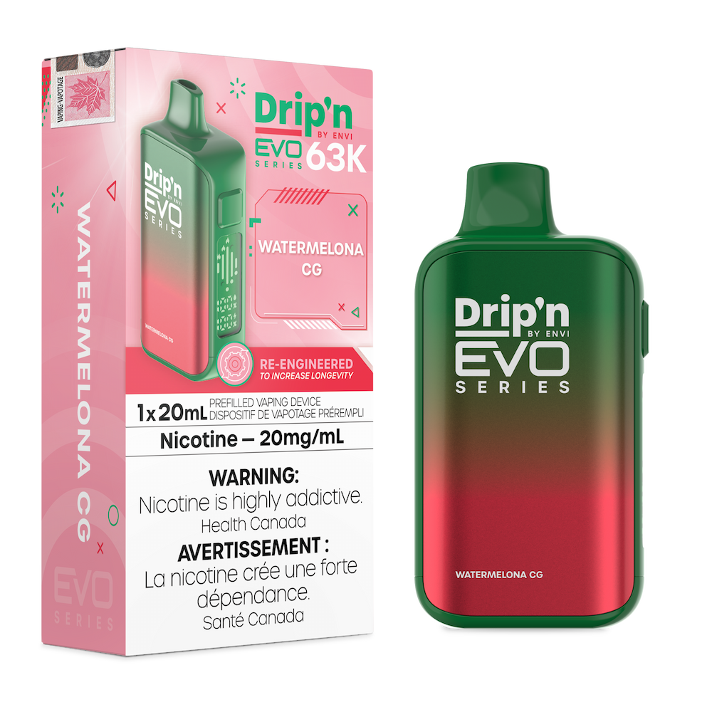 Drip'n By Envi Evo Series 63k Disposable Vape - Watermelona Cg