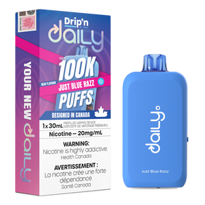 Drip'n Daily 100k Disposable Vape - Just Blue Razz