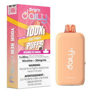 Drip'n Daily 100k Disposable Vape - Just Punch