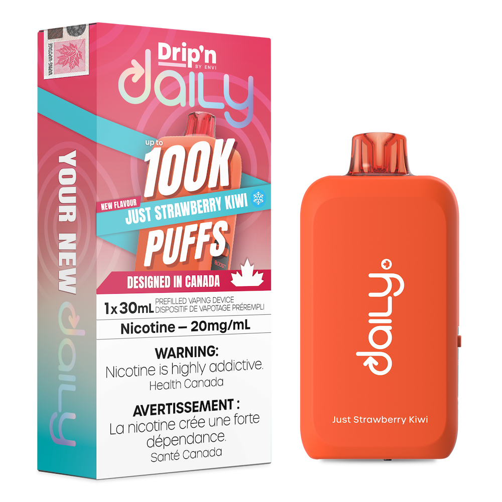 Drip'n Daily 100k Disposable Vape - Just Strawberry Kiwi
