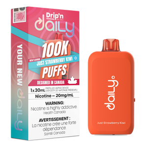 Drip'n Daily 100k Disposable Vape - Just Strawberry Kiwi