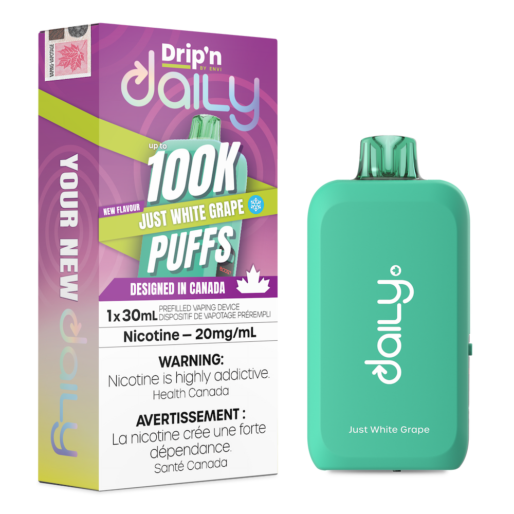 Drip'n Daily 100k Disposable Vape - Just White Grape