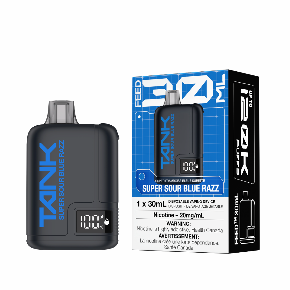 Feed Tank 120K Disposable Vape - Super Sour Blue Razz