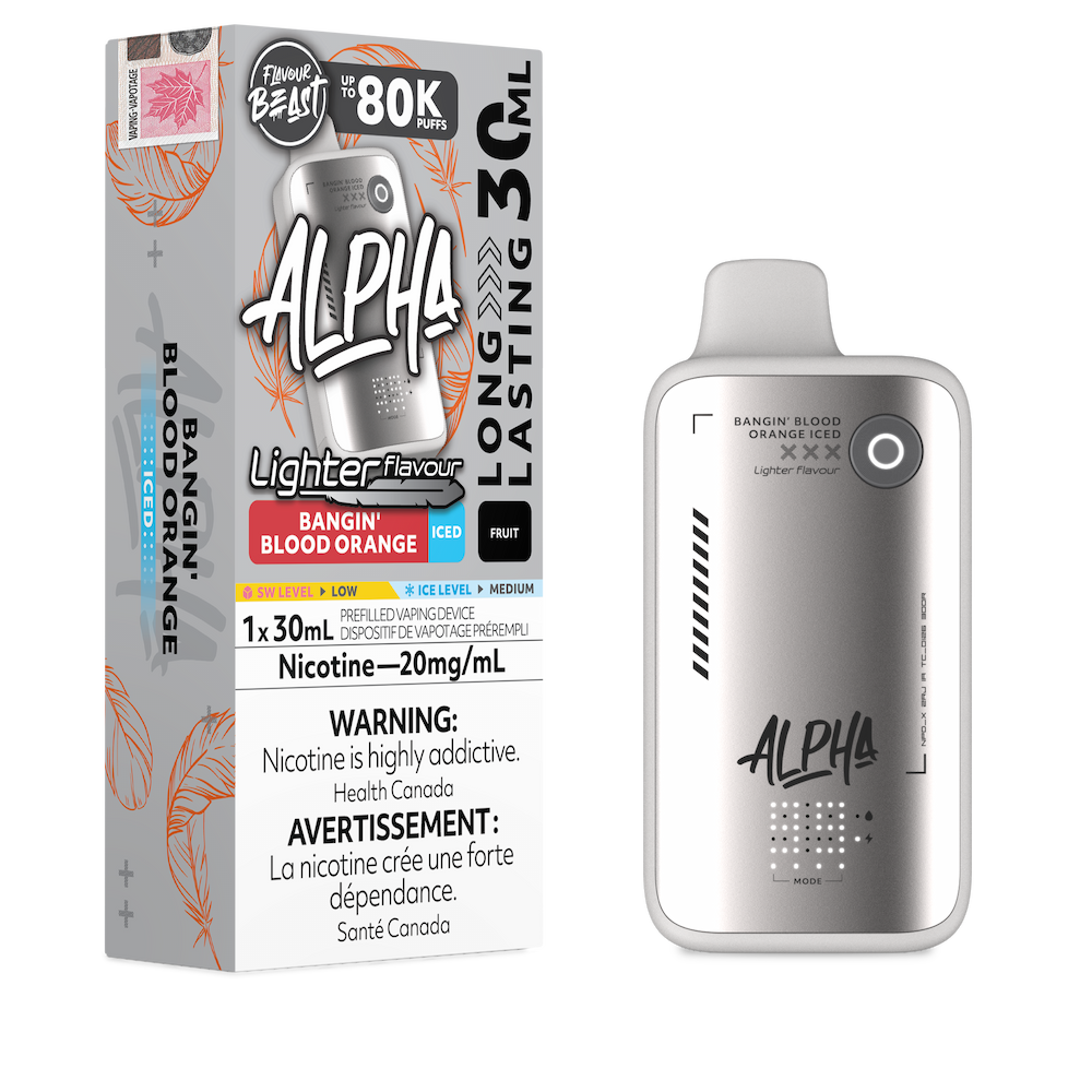 Flavour Beast Alpha Lighter Flavour 80k Puffs Disposable Vape - Bangin' Blood Orange Iced