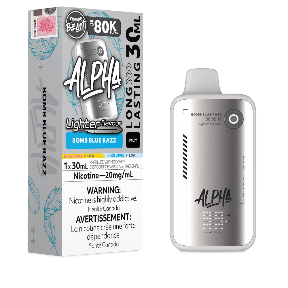 Flavour Beast Alpha Lighter Flavour 80k Puffs Disposable Vape - Bomb Blue Razz