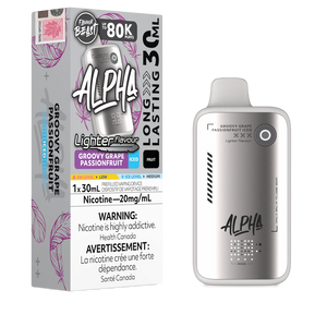 Flavour Beast Alpha Lighter Flavour 80k Puffs Disposable Vape - Groovy Grape Passionfruit Iced