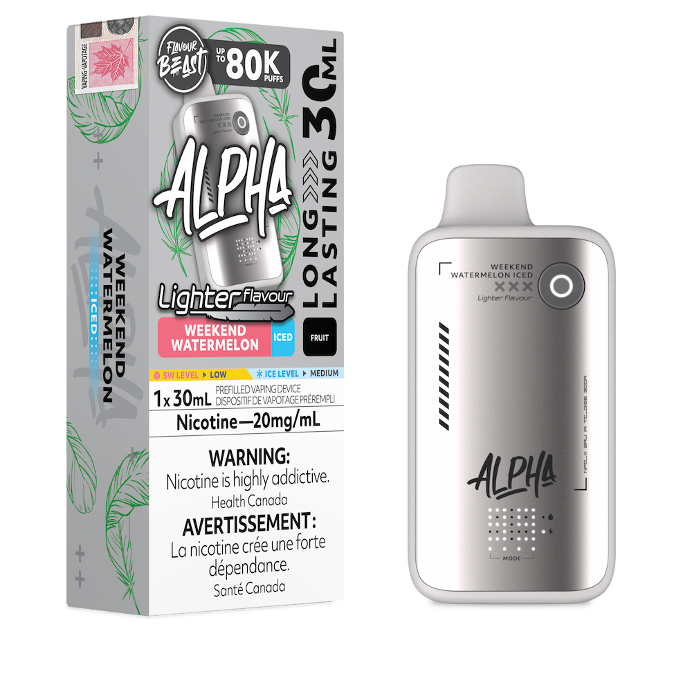 Flavour Beast Alpha Lighter Flavour 80k Puffs Disposable Vape - Weekend Watermelon Iced