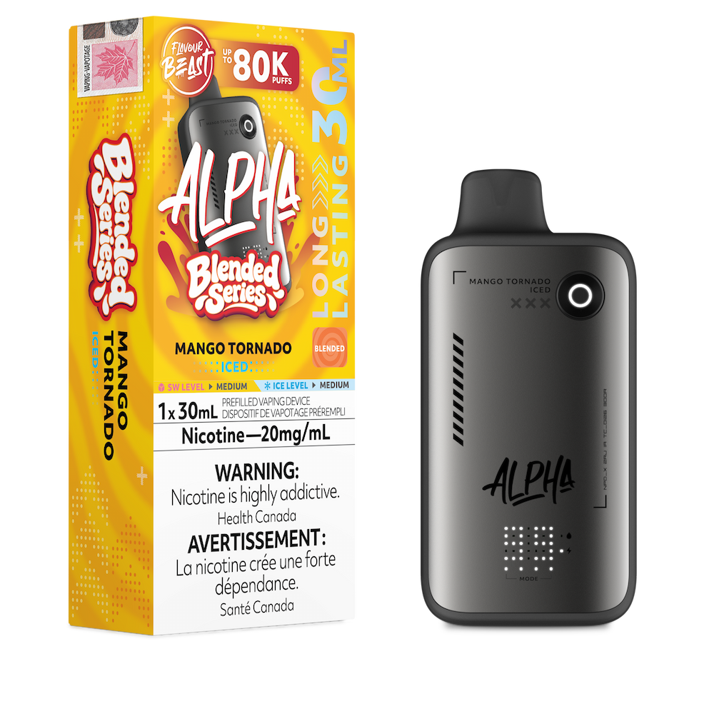Flavour Beast Alpha Blended Series 80K Puffs Disposable Vape - Mango Tornado Iced