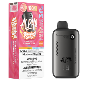 Flavour Beast Alpha Blended Series 80K Puffs Disposable Vape - Strawberry Banana Bliss Iced
