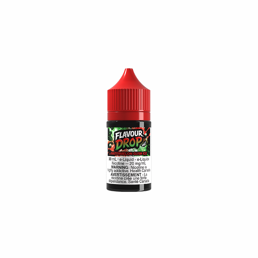Flavour Drop Salt Nic Vape Juice - Watermelon Gush Ice (30ml)