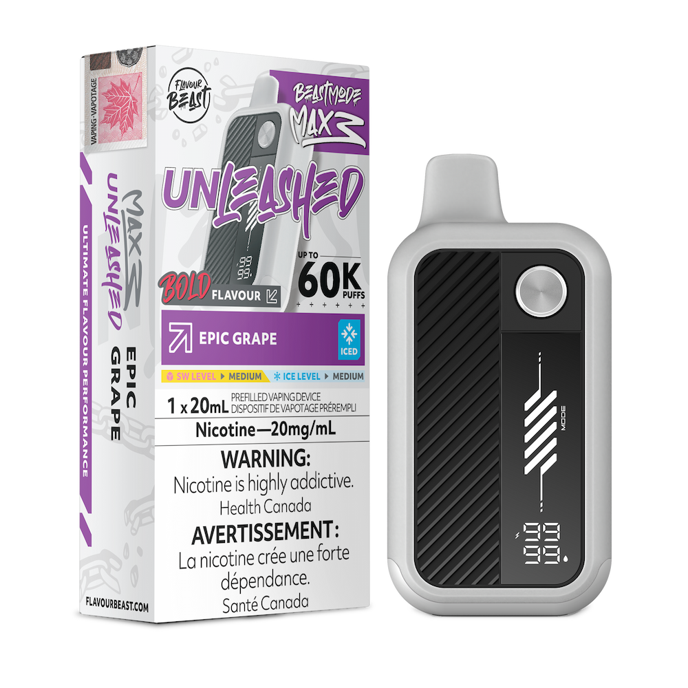 Flavour Beast Beast Mode Max 3 Unleashed 60K - Epic Grape Iced