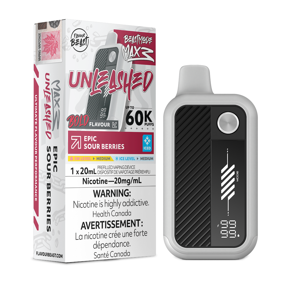 Flavour Beast Beast Mode Max 3 Unleashed 60K - Epic Sour Berries Iced
