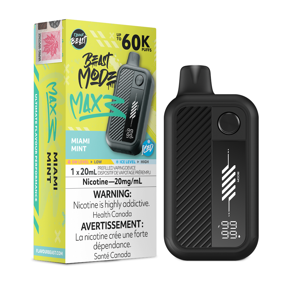 Flavour Beast Beast Mode Max 3 60K Disposable Vape - Miami Mint Iced