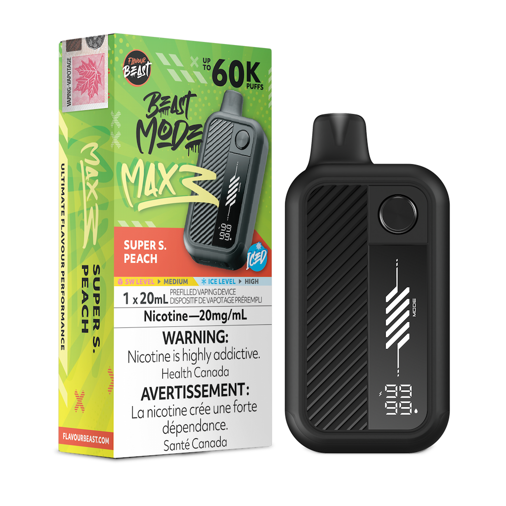 Flavour Beast Beast Mode Max 3 60K Puffs Disposable Vape - Super S. Peach