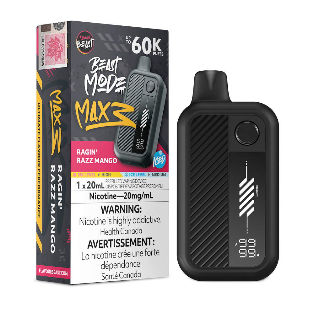 Flavour Beast Beast Mode Max 3 60K - Ragin' Razz Mango