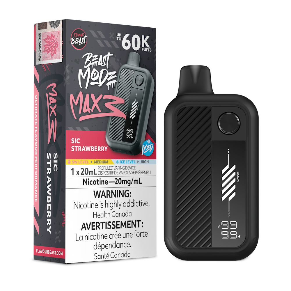 Flavour Beast Beast Mode Max 3 60K - Sic Strawberry Iced