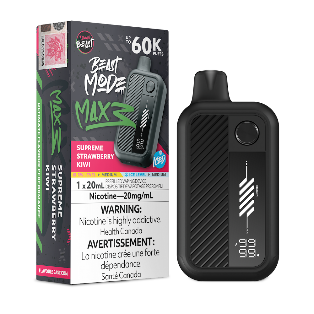 Flavour Beast Beast Mode Max 3 60K - Supreme Strawberry Kiwi Iced