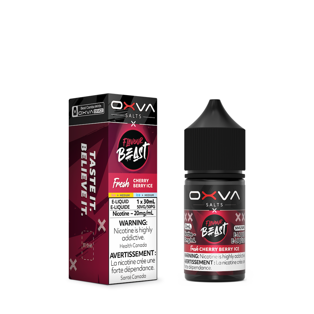 Flavour Beast x OXVA Nic Salt Vape Juice - Cherry Berry Ice (30ml)