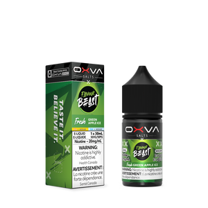 Flavour Beast x OXVA Nic Salt Vape Juice - Green Apple Ice (30ml)