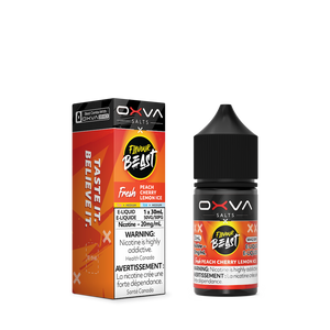 Flavour Beast x OXVA Nic Salt Vape Juice - Peach Cherry Lemon Ice (30ml)