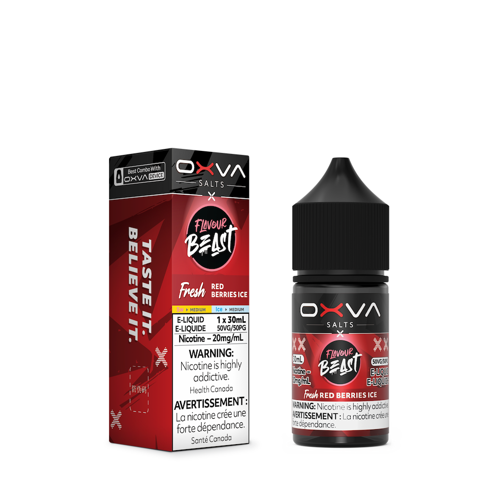 Flavour Beast x OXVA Nic Salt Vape Juice - Red Berries Ice (30ml)