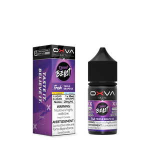 Flavour Beast x OXVA Nic Salt Vape Juice - Triple Grape Ice (30ml)
