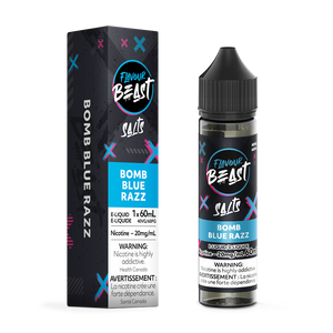 Flavour Beast Salt Nic Vape Juice  - Bomb Blue Razz (60ml)