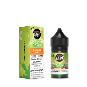 Flavour Beast Salt Nic Vape Juice Sour Gushin - S. Orange Lime (30ml)