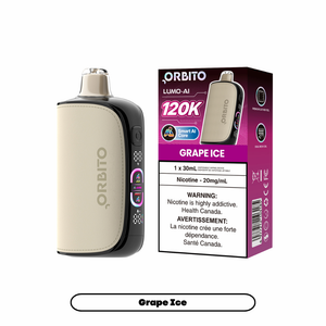 Orbito Lumo Ai 120k Disposable Vape - Grape Ice