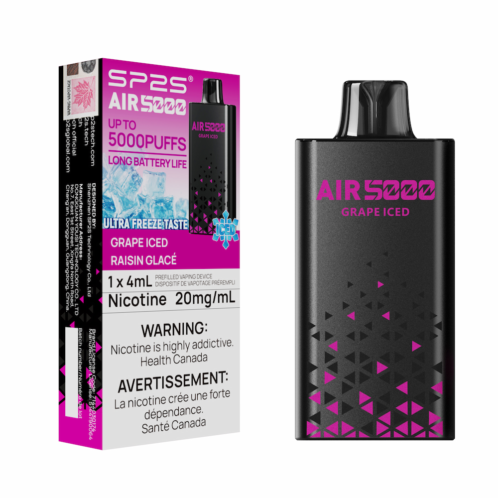 Sp2s Air 5K Disposable Vape - Grape Iced