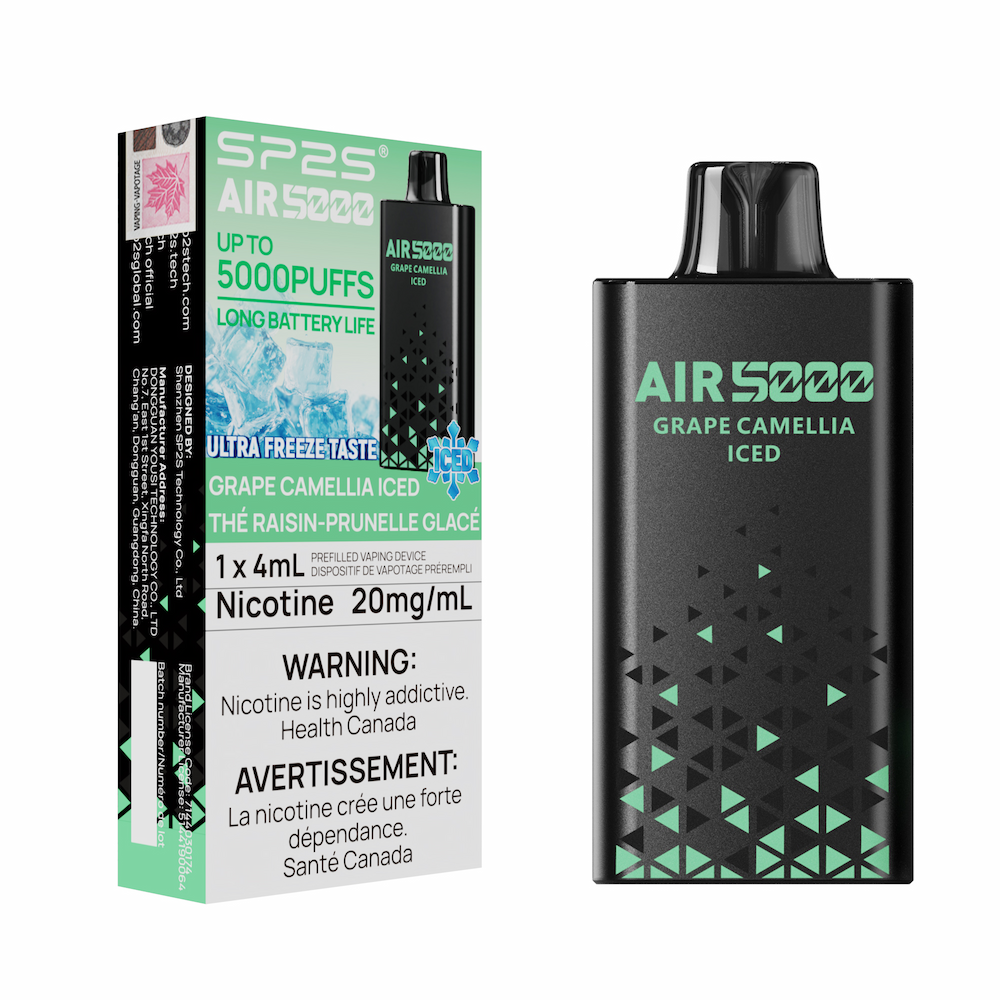 Sp2s Air 5K Disposable Vape - Grape Cammelia Iced