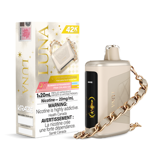 Kraze Luna 42k Disposable Vape - Summer Strawberry Pina Colada Iced