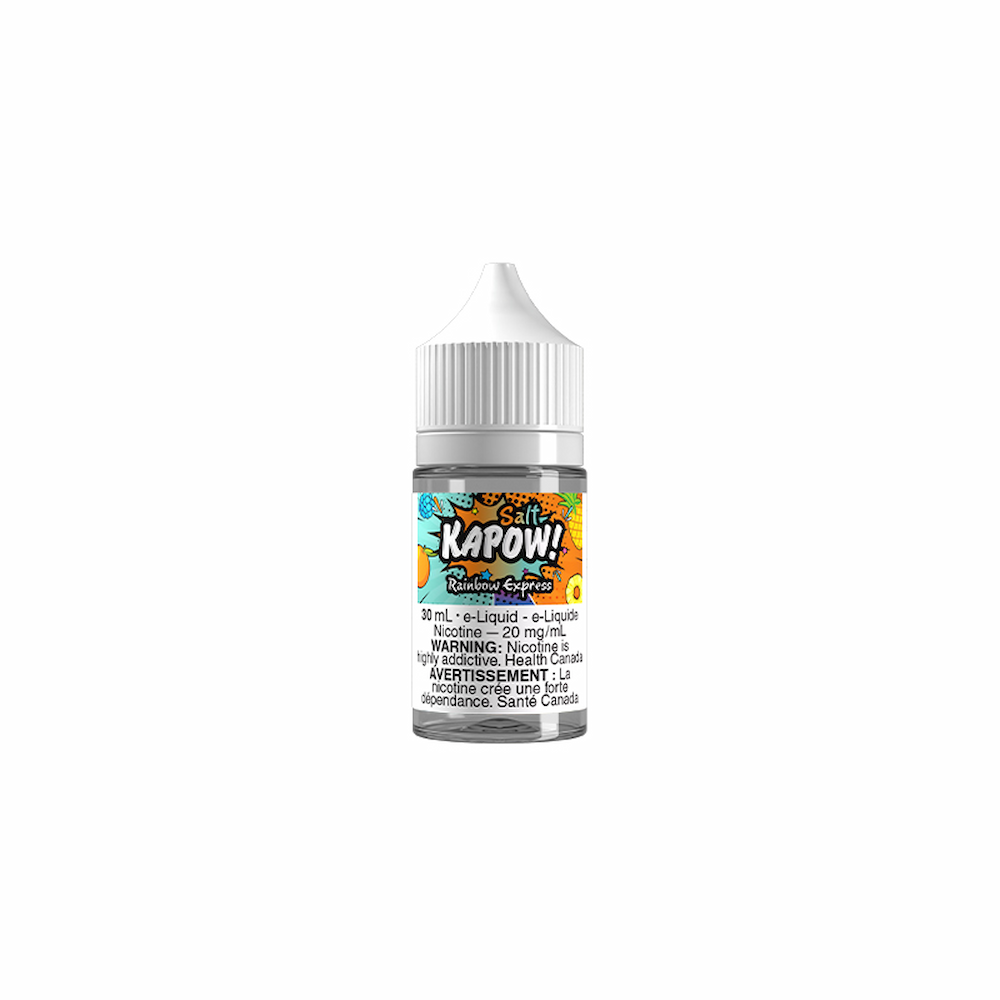 Kapow Salt Nic Vape Juice - Rainbow Express (30ml)