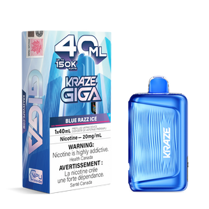 Kraze Giga 150K Puffs Disposable Vape - Blue Razz Ice