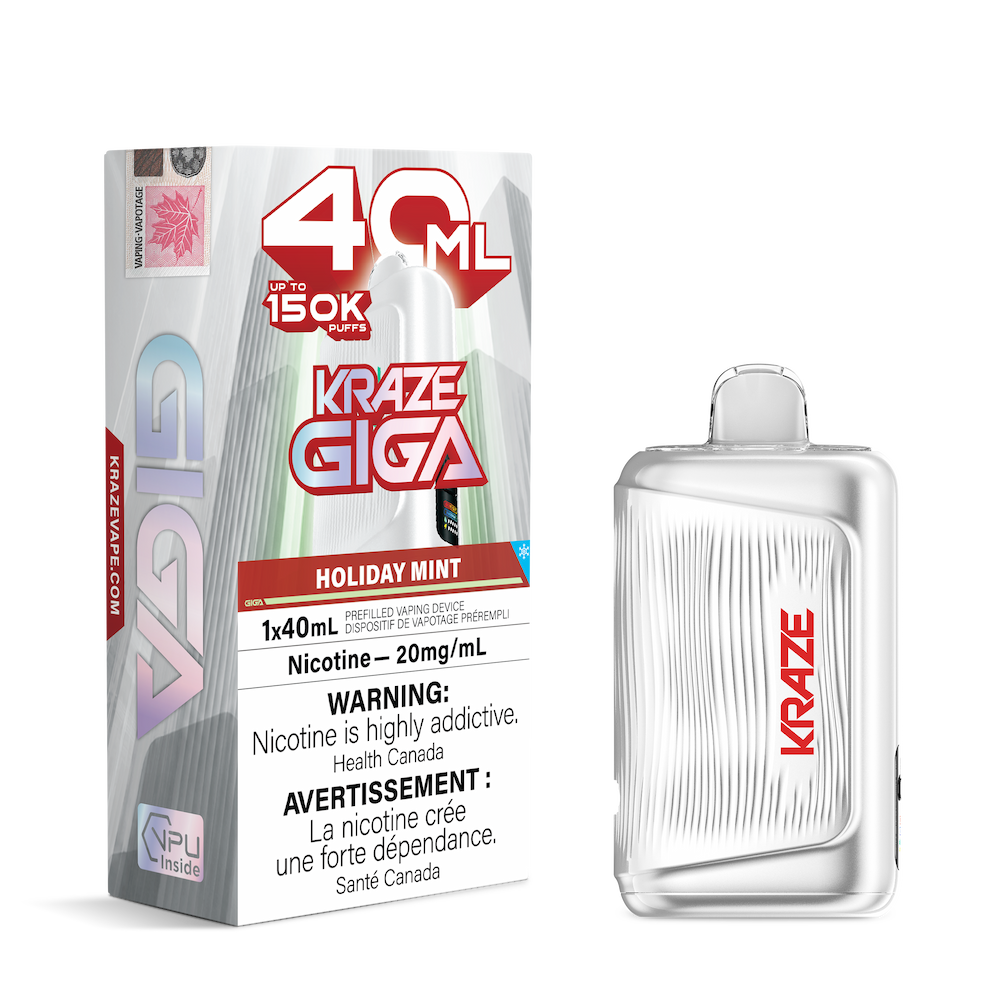 Kraze Giga 150K Puffs Disposable Vape - Holiday Mint