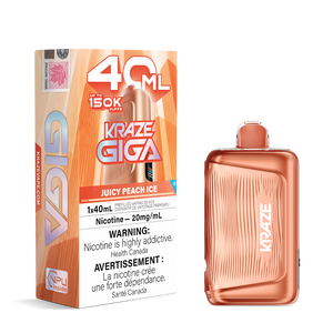 Kraze Giga 150K Puffs Disposable Vape - Juicy Peach Ice