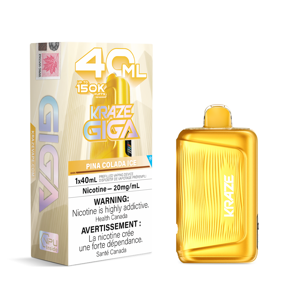 Kraze Giga 150K Puffs Disposable Vape - Pina Colada Ice