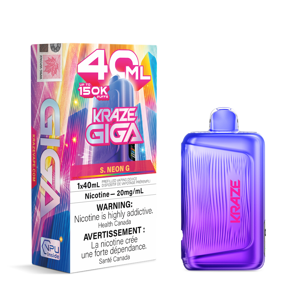 Kraze Giga 150K Puffs Disposable Vape - S. Neon G