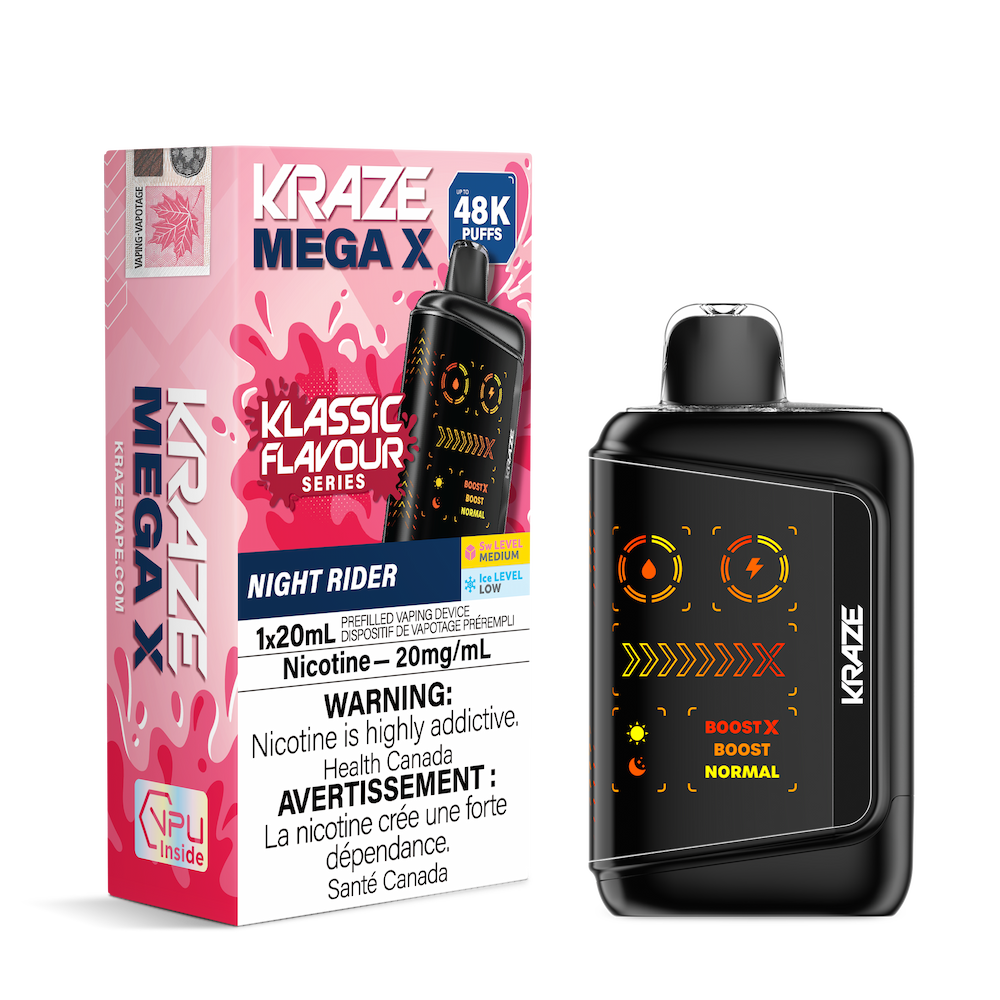 Kraze Mega X 48K Puffs Disposable Vape - Night Rider