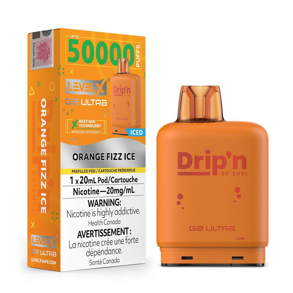 Level X Dripn G2 Ultra - Orange Sparkle Ice