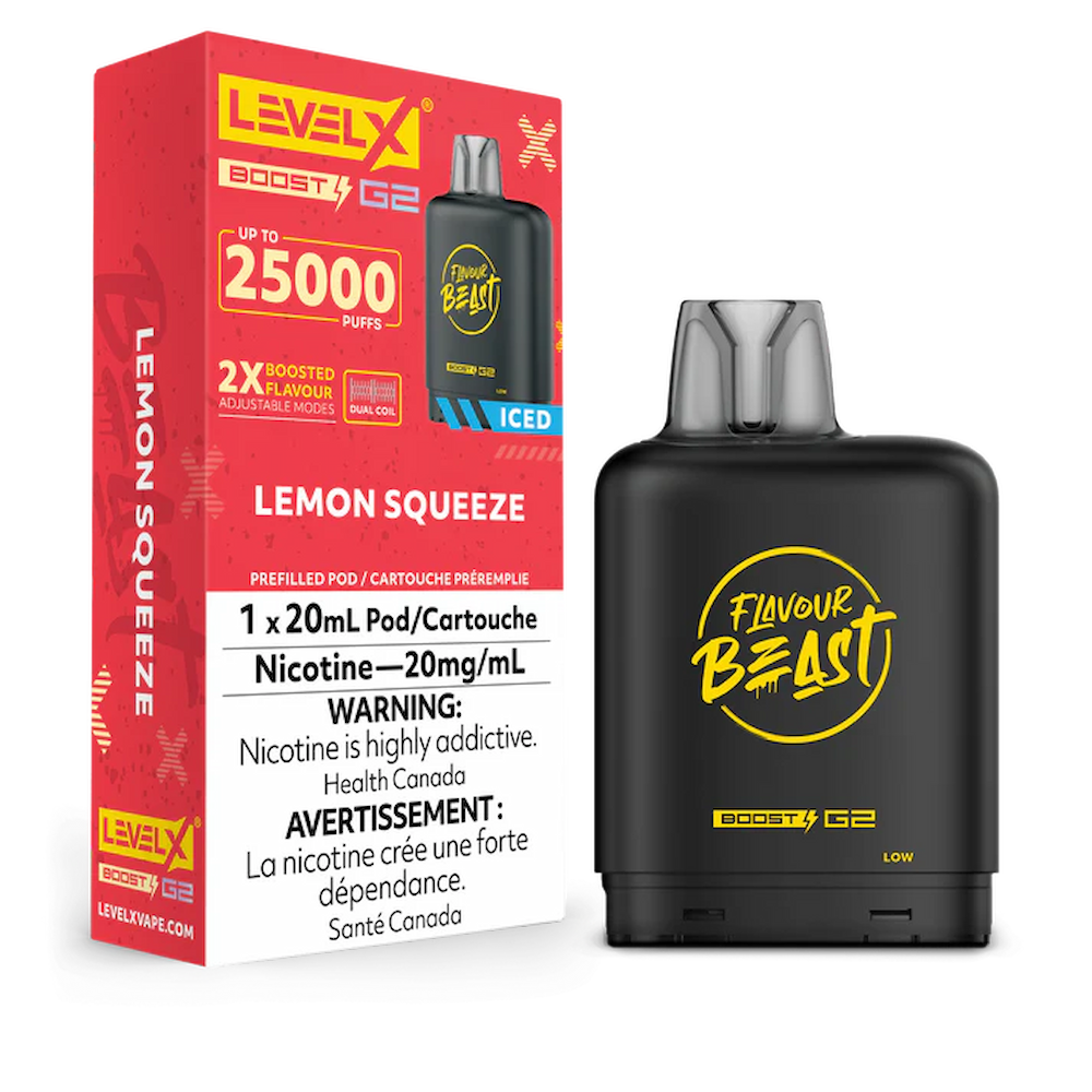 Level X Flavour Beast Boost G2 - Lemon Squeeze