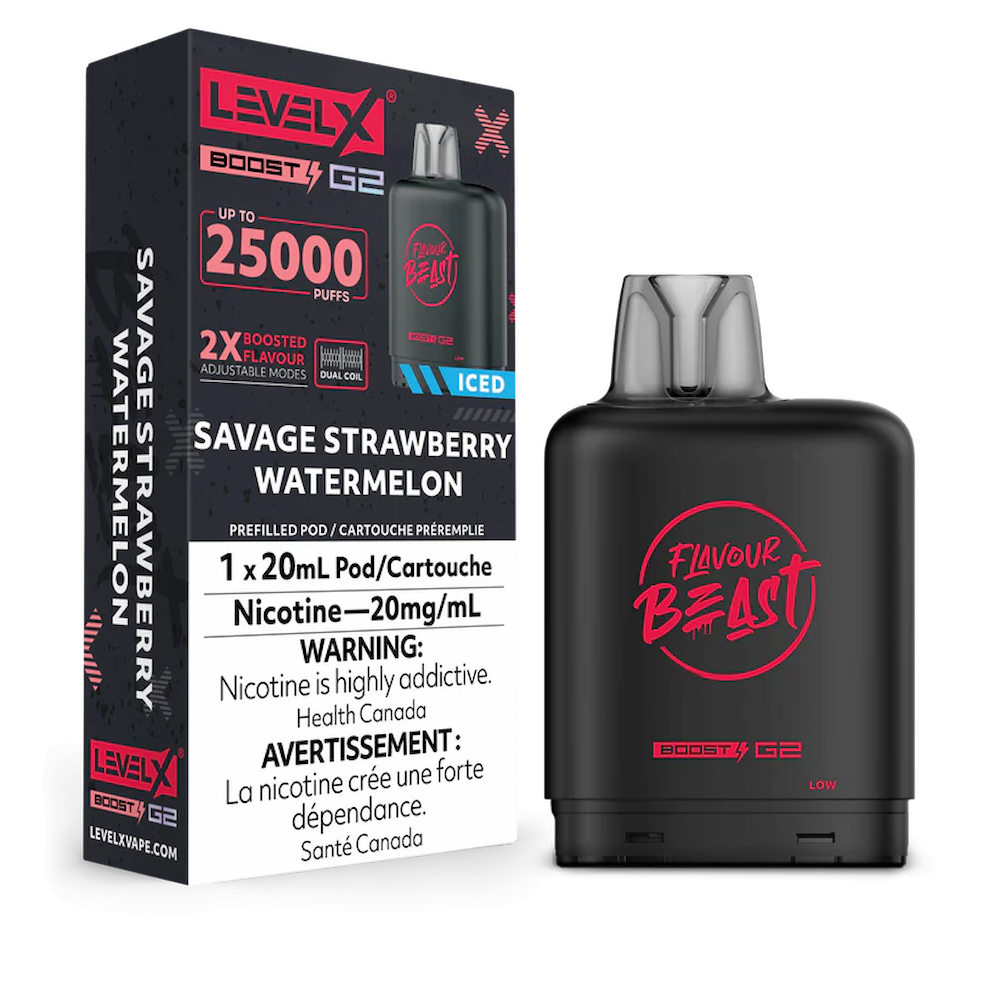 Level X Flavour Beast Boost G2 - Savage Strawberry Watermelon