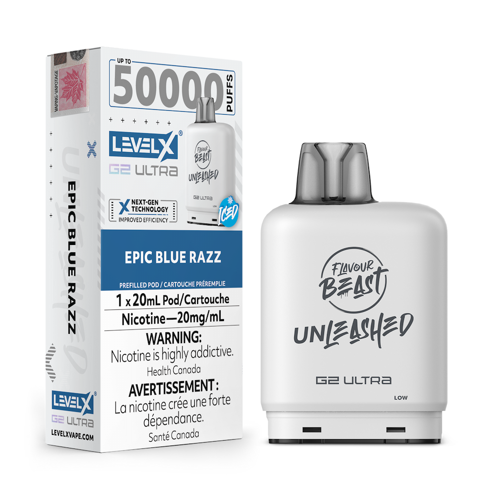 Level X Flavour Beast Unleashed G2 Ultra- Epic Blue Razz Iced