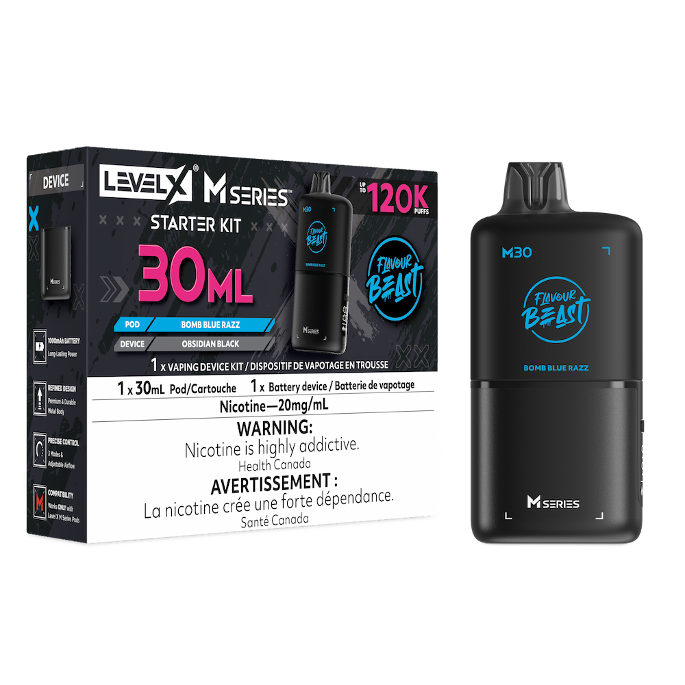 Flavour Beast Level X M Series Starter Kit 120K - Bomb Blue Razz