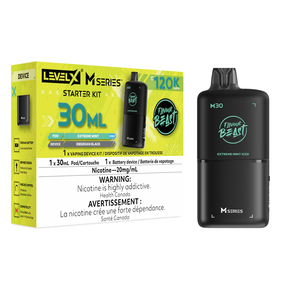 Flavour Beast Level X M Series Starter Kit 120K - Extreme Mint Iced