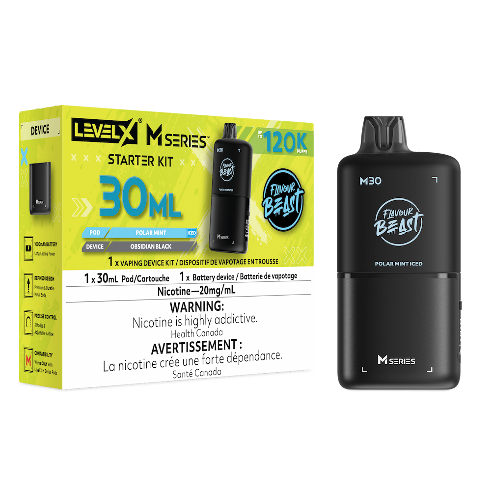 Flavour Beast Level X M Series Starter Kit 120K - Polar Mint Iced