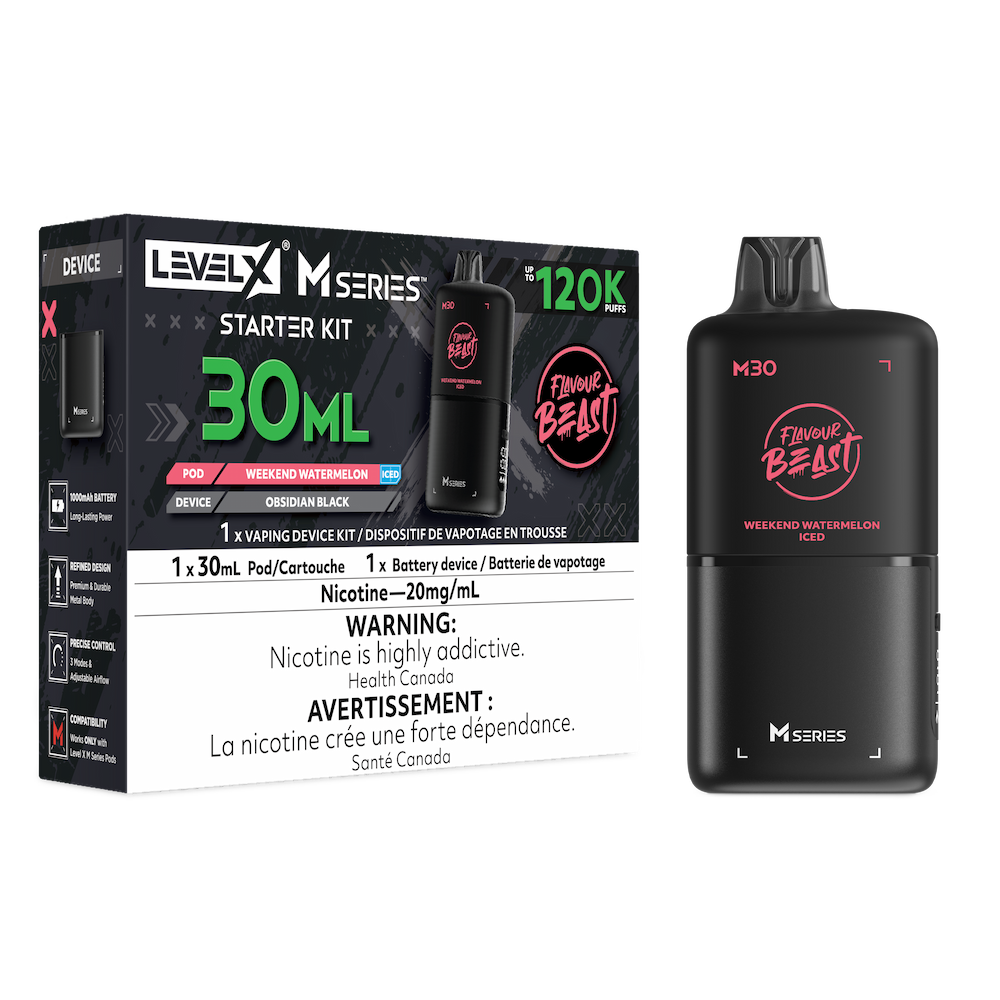 Flavour Beast Level X M Series Starter Kit 120K - Weekend Watermelon Iced