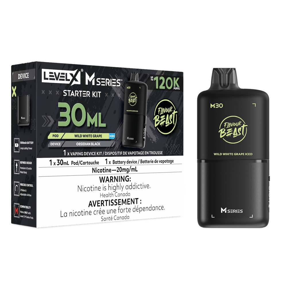 Flavour Beast Level X M Series Starter Kit 120K - Wild White Grape Iced