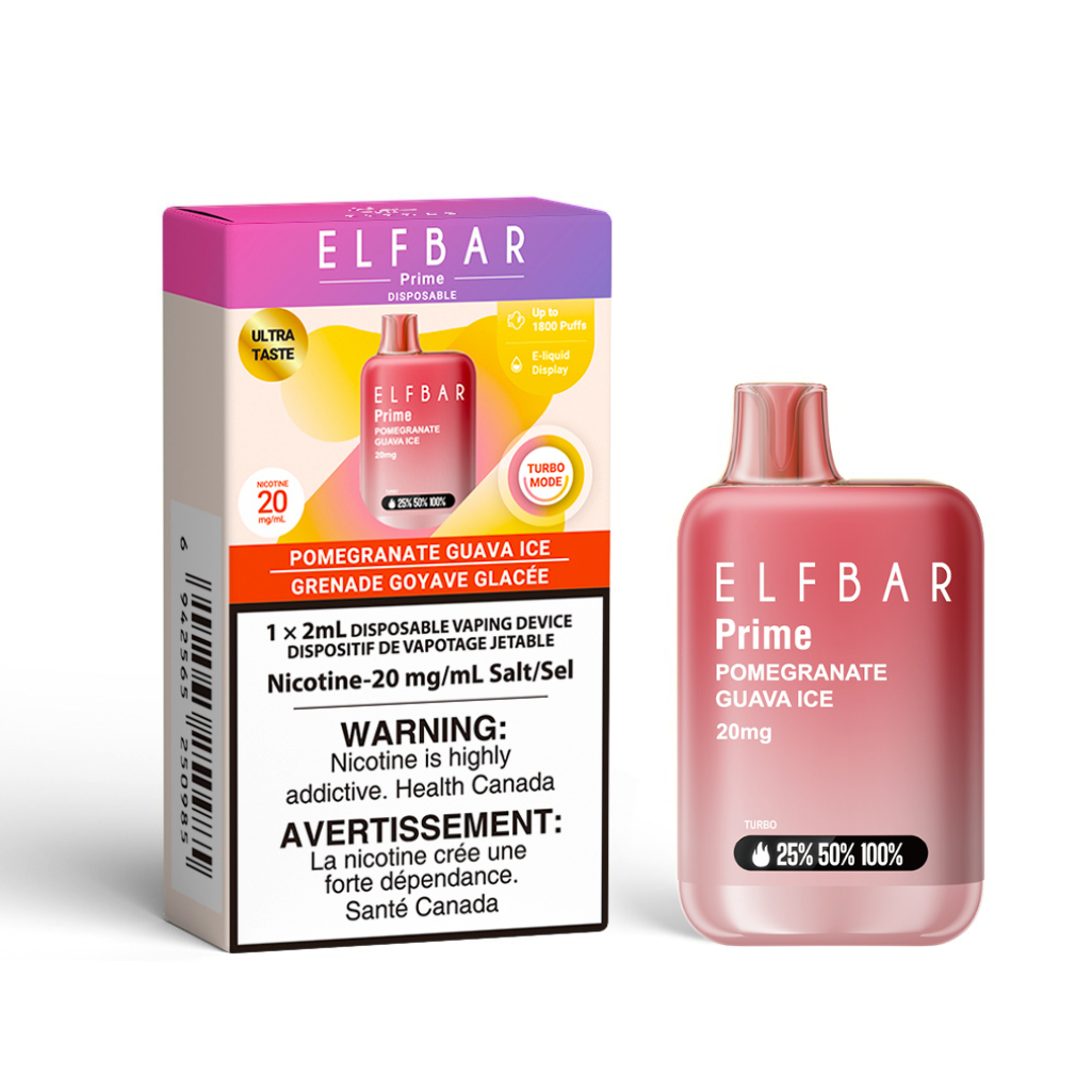 ELF Bar Prime 1800 Puffs - Pomegranate Guava Ice